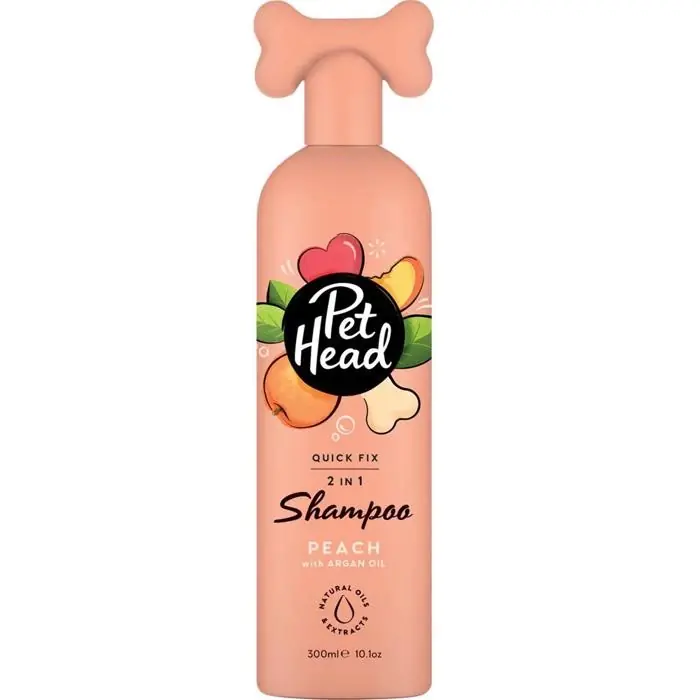 Expressleverans Pet Head Shampoo För Hund Quick Fix 2i1 med Persika 300ml